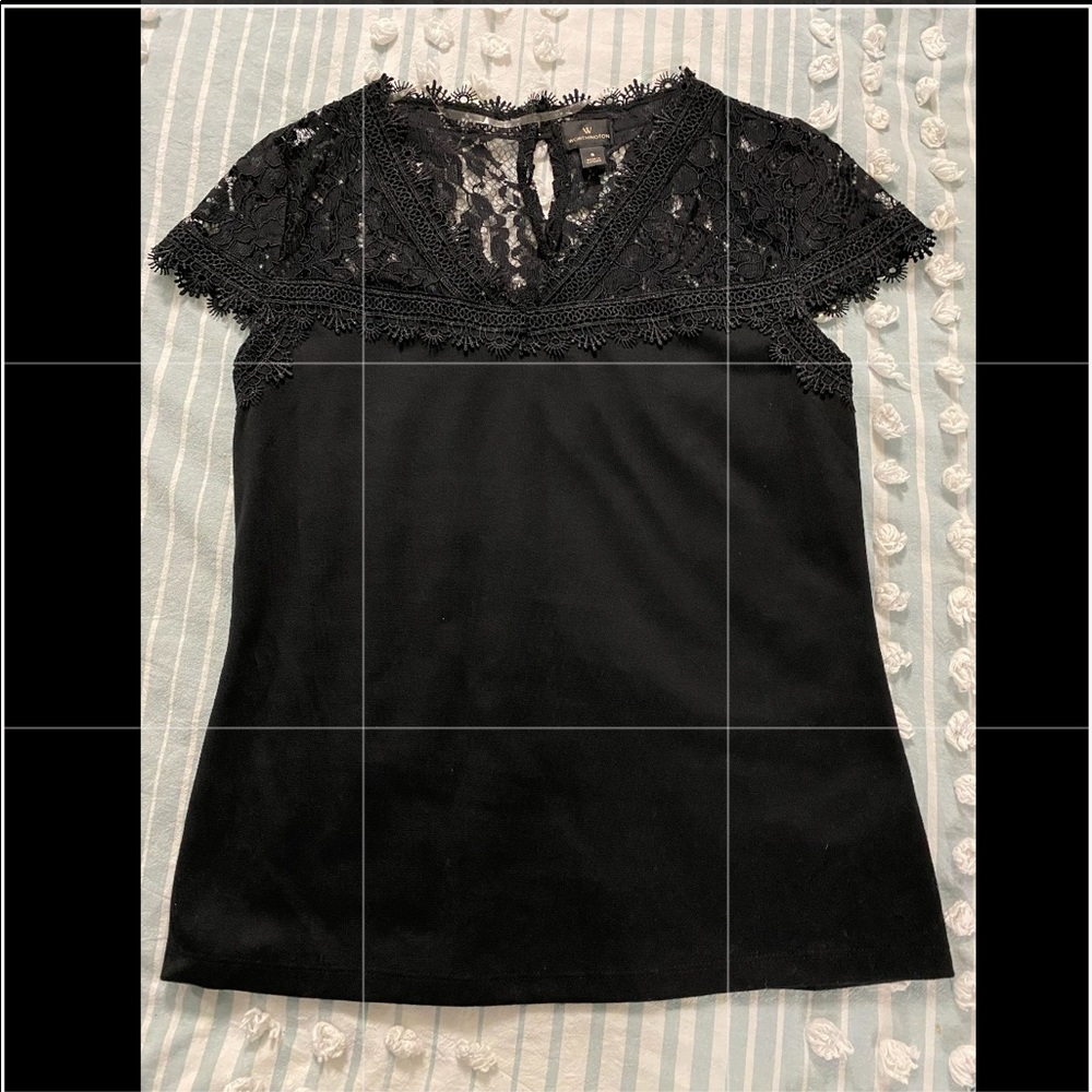 Worthington black blouse, size S